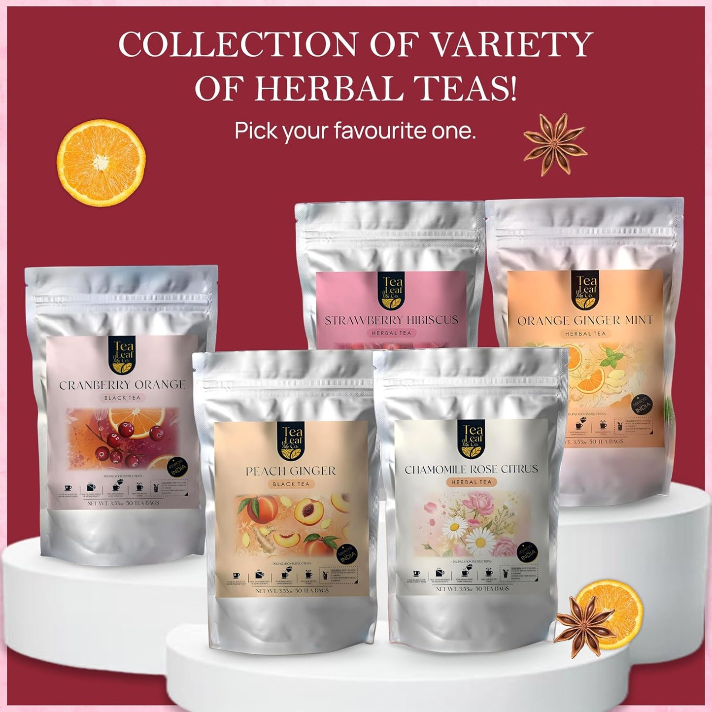 Peach Black Tea (50 Tea Bags)
