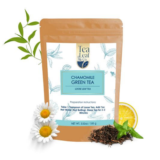 Chamomile Green Tea Loose Leaf, 3.52 oz