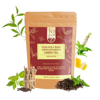 Tulsi Ashwagandha Green Tea, 3.53 oz