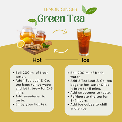 Lemon Ginger Green Tea, 3.53 oz