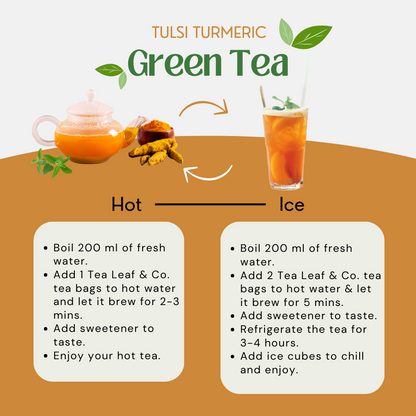 Turmeric Tulsi Green Tea, 100 Count