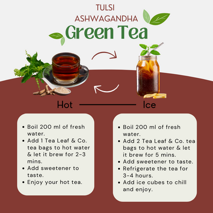 Tulsi Ashwagandha Green Tea, 3.53 oz