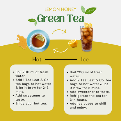 Honey Lemon Green Tea, 50 Count