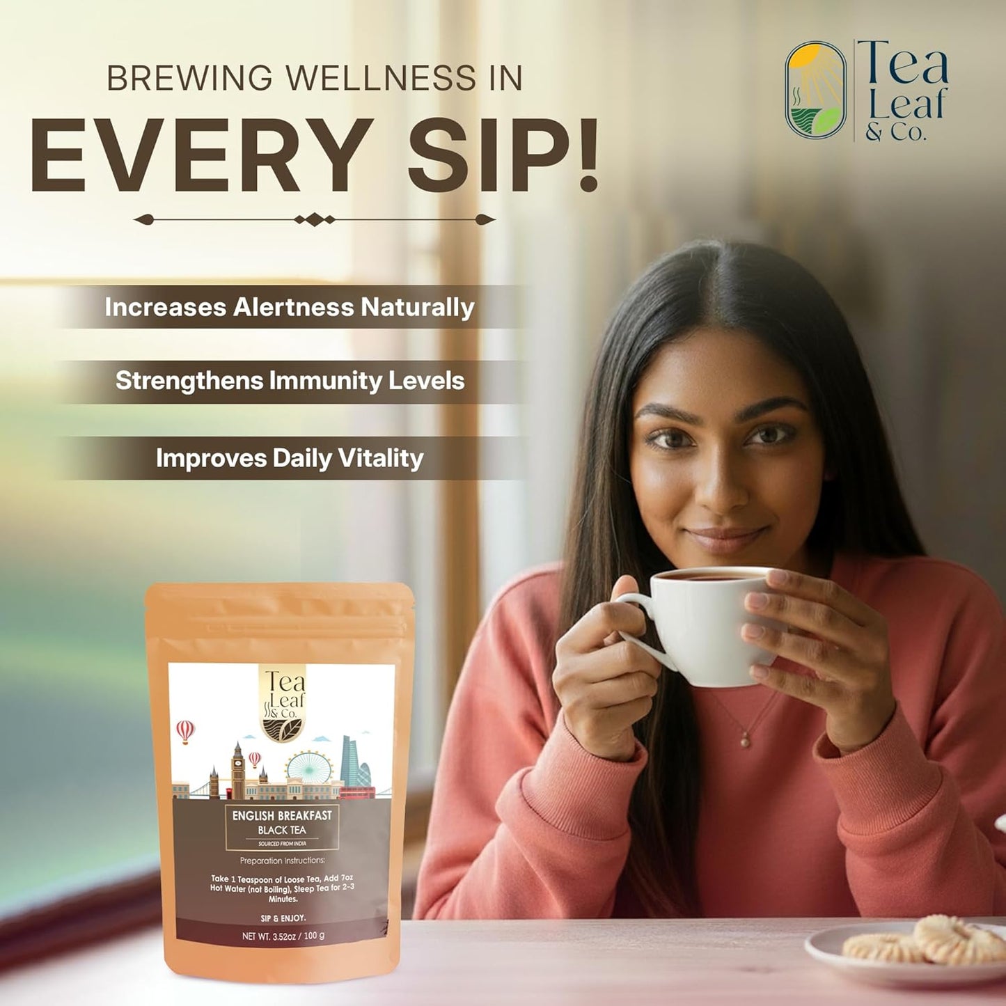 English Breakfast Black Tea,  3.53 oz