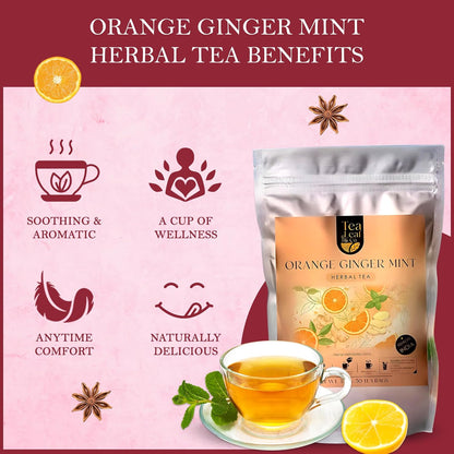 Orange Ginger Mint Herbal Tea (50 Tea Bags)