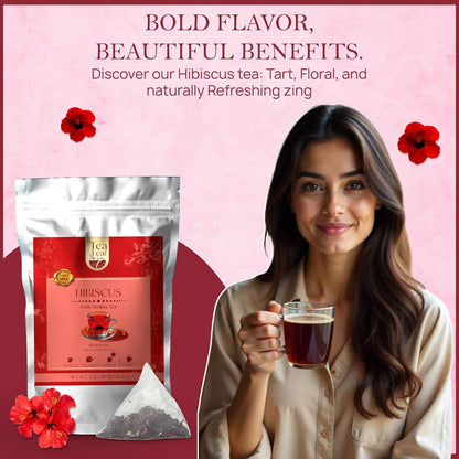 Hibiscus Pure Herbal Tea (50 Tea Bags)