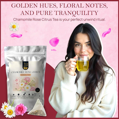Chamomile Rose Citrus Herbal Tea (50 Tea Bags)