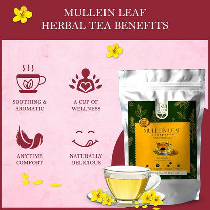 Mullein Leaf Pure Herbal Tea (50 Tea Bags)