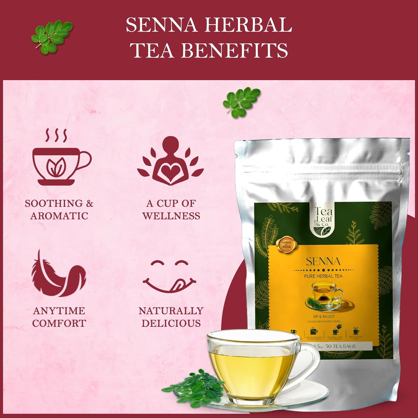 Senna Pure Herbal Tea (50 Tea Bags)