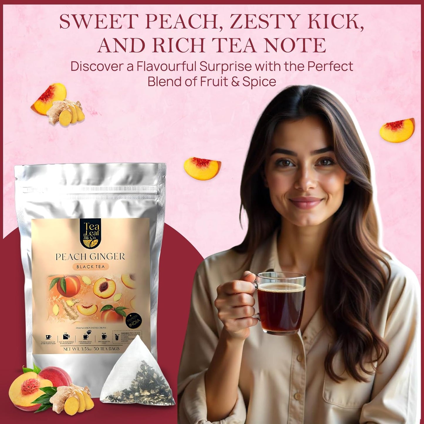 Peach Black Tea (50 Tea Bags)