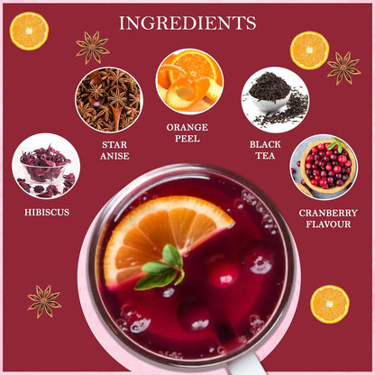 Cranberry Orange Black Tea (50 Tea Bags)