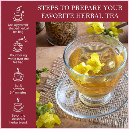 Mullein Leaf Pure Herbal Tea (50 Tea Bags)