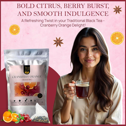 Cranberry Orange Black Tea (50 Tea Bags)