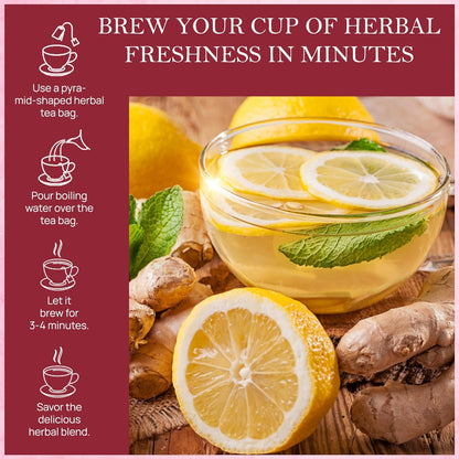 Orange Ginger Mint Herbal Tea (50 Tea Bags)