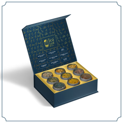 Harmony Pure Delight Gift Box Premium Tea Assortment Set with 9 Tea Varieties Perfect Gifting for Tea Lovers