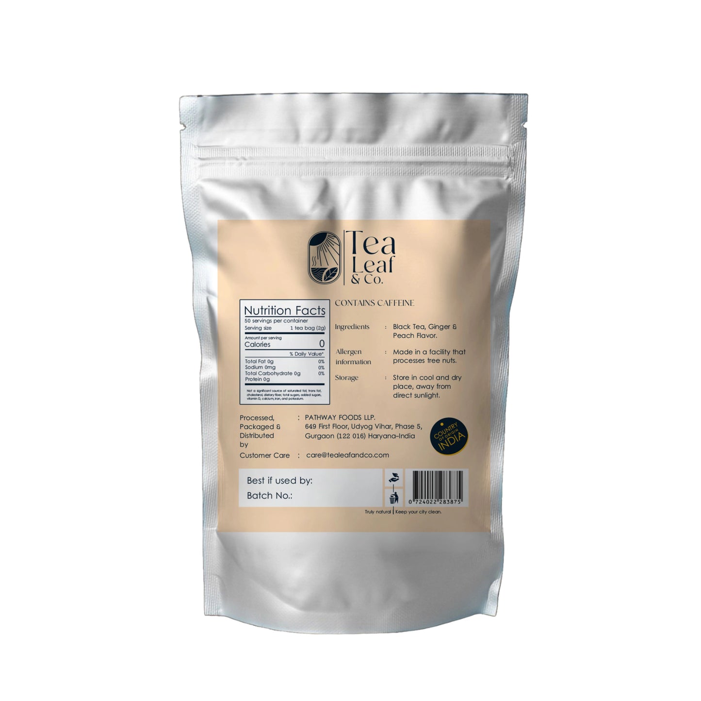 Peach Black Tea (50 Tea Bags)