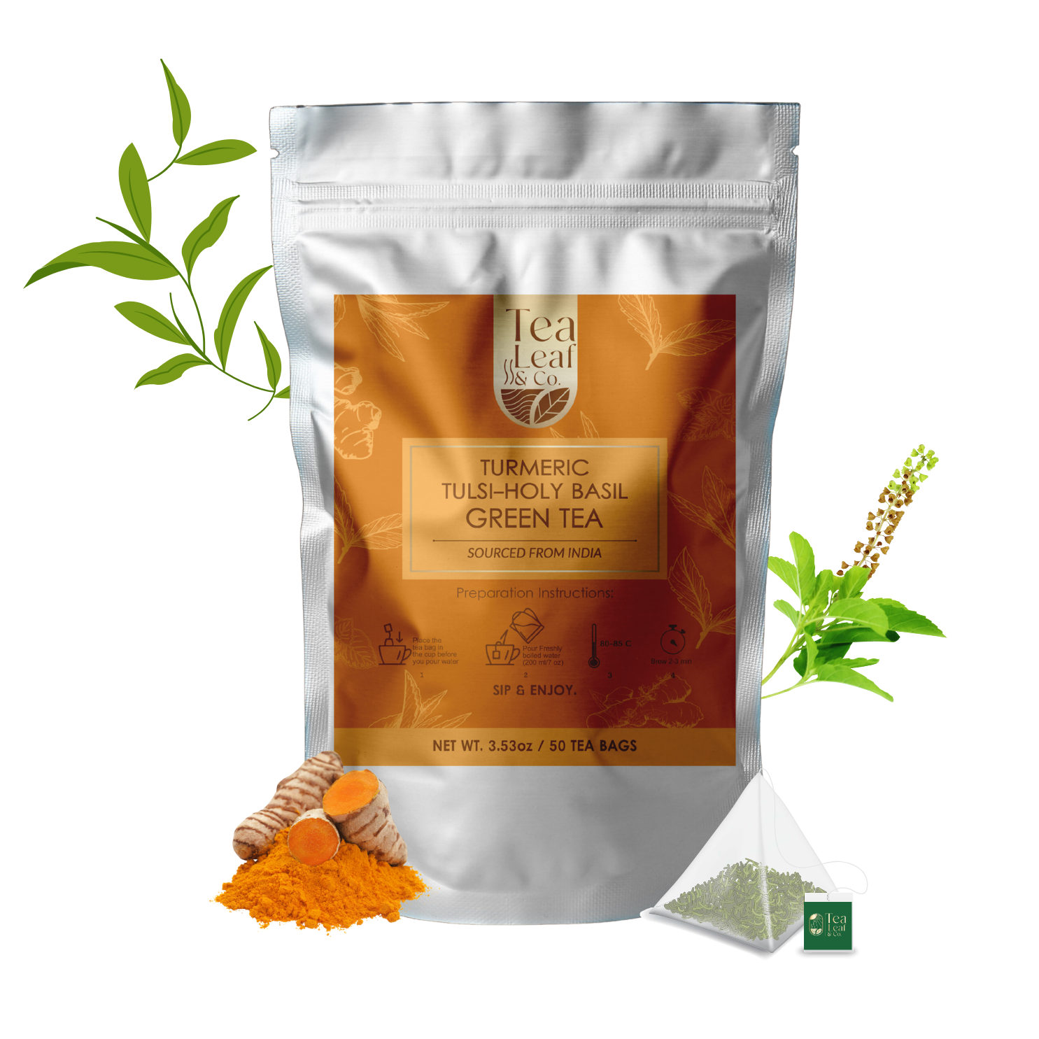 Turmeric Tulsi Green Tea